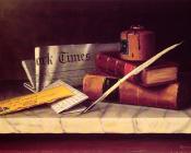 Still Life with Letter to Thomas B Clarke - 威廉·迈克尔·哈尼特